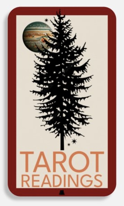 Douglas Fir Tarot business card artwork